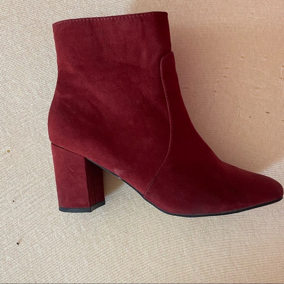 Primark Side Zip Booties - Red Size 8 - Picture 7 of 11